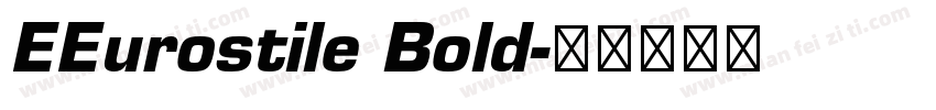 EEurostile Bold字体转换